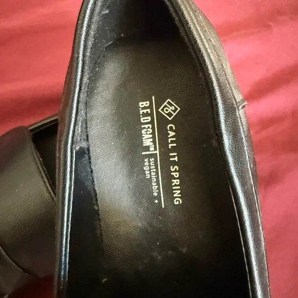 Black Loafers with Silver Buckle - Picture 3 of 4
